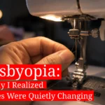 Presbyopia and Near Vision Difficulty While Threading a Sewing Machine