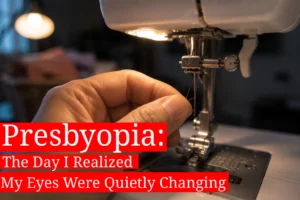 Presbyopia and Near Vision Difficulty While Threading a Sewing Machine