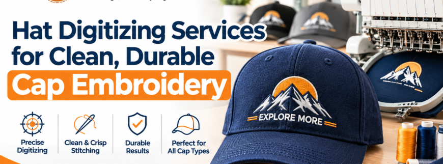 Hat Digitizing Services for Clean, Durable Cap Embroidery