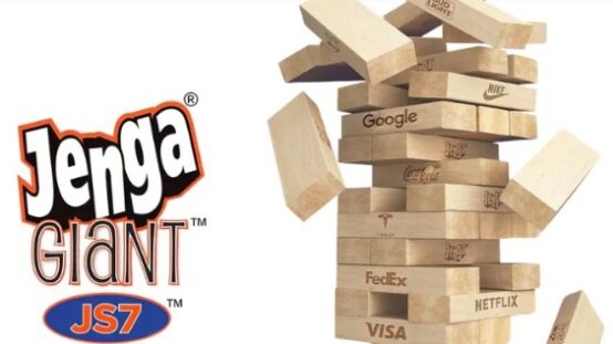 Custom Jenga With Logo for Events and Promotions
