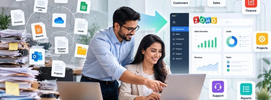 How Can Zoho Consulting Services Organize Scattered Business Data?